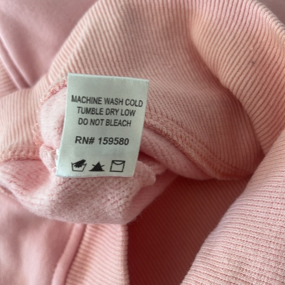 Pink Lily Light Pink Learn As You Go Quarter Zip Pullover Hoodie Sweatshirt New - Picture 6 of 12